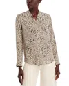 Rails Kate Wild Cat Print Button-up Shirt In Sand Mixed