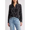 Rails Kate Star Print Button-up Shirt In Black Star Chain
