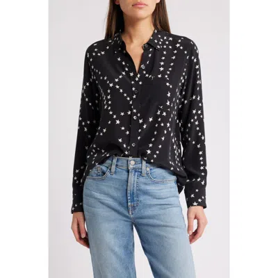 Rails Kate Star Print Button-up Shirt In Black Star Chain