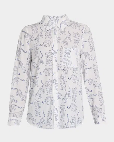 Rails Kathryn Jaguar Button-front Blouse In White