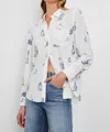 Rails Kathryn Sailboat Print Button-up Shirt In White