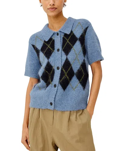 Rails Kelly Button Front Short Sleeve Cardigan In Multi