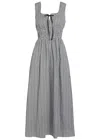Rails Jordie Midi Dress In Black And White Gingham In Gray