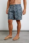 RAILS KIAN SWIM SHORT IN CHARCOAL ROSE