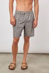 Rails Kian Swim Short In Tin Stamp In Multi