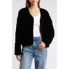 Rails Kiko Quilted Velvet Jacket In Black Velvet