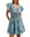 Rails Kimora Floral Flutter-sleeve Mini Dress In Multi