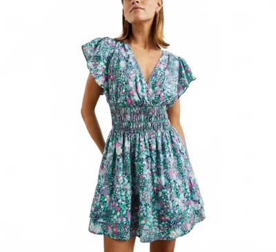 Rails Kimora Mini Dress In Navy Leilani Floral In Green