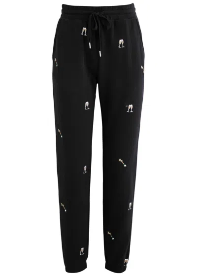 RAILS RAILS KINGSTON EMBROIDERED COTTON SWEATPANTS