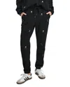 Rails Kingston Champagne Embroidery Cotton Joggers In Black Champagne