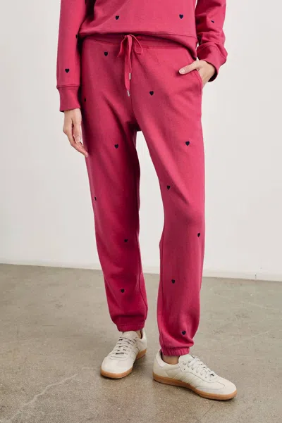 RAILS KINGSTON SWEATPANT PINK MIDNIGHT HEARTS