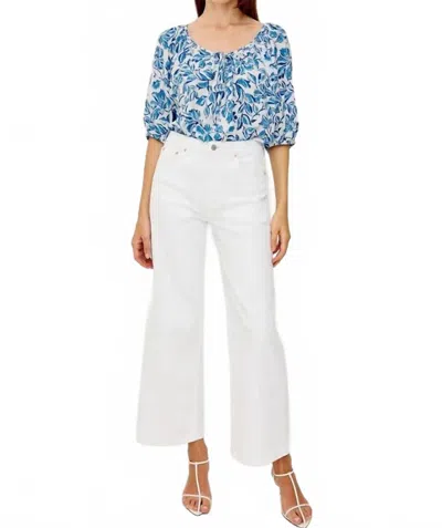 Rails Kirstie Raglan Sleeves Blouse In Azure Jasmine In Blue