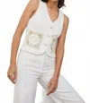 Rails La Jolla Vest In Vintage Ecru Crochet
