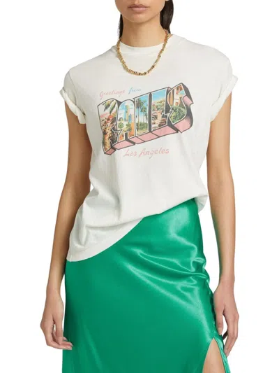 Rails La Postcard In White