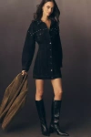 Rails Ladera Studded Denim Mini Dress In Black