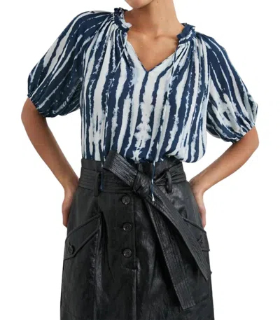 Rails Laila Blouse In Indigo Nile In Animal Print