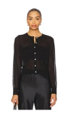 Rails Lakelyn Fine Knit Cardigan In Black