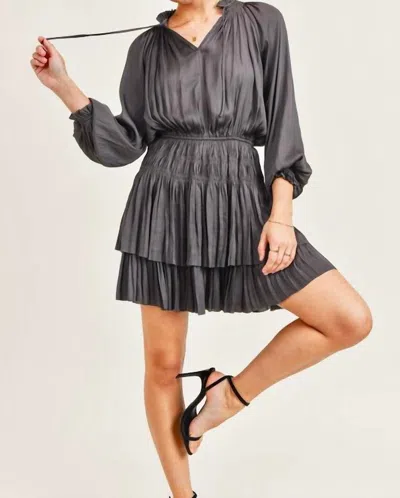 Rails Lana Dress In Charcoal In Pink