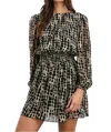 Rails Lanie Shibori Print Long Sleeve Minidress In Multi