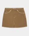 Rails Laurel Embroidered Stitch Denim Miniskirt
