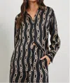 Rails Ledger Blouse Black Gold Link In Multi