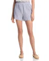 Rails Leighton Stripe Organic Cotton Gauze Shorts In Admiral Stripe