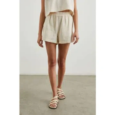 Rails Leighton Crinkle Waffle Elasticated Shorts Flax Brown