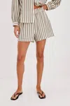 Rails Leighton Stripe Organic Cotton Gauze Shorts In Multi