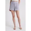 Rails Leighton Stripe Organic Cotton Gauze Shorts In Admiral Stripe