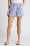 RAILS LEIGHTON STRIPE ORGANIC COTTON GAUZE SHORTS