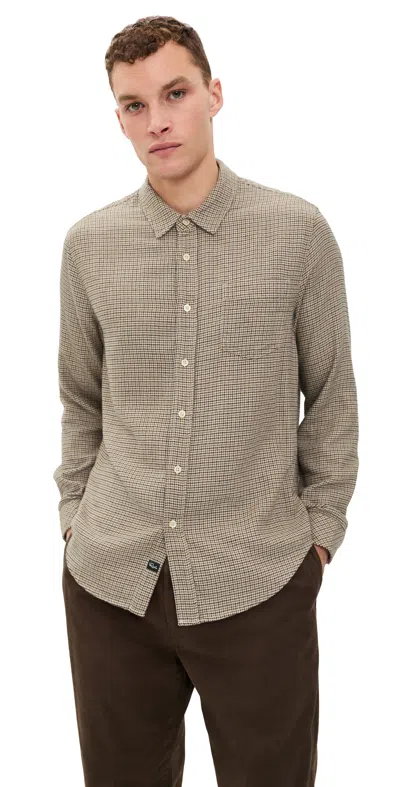 Rails Lennox Button Down Cotswold Houndstooth In Neutral