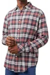 Rails Lennox Plaid Button Shirt In Red Shadow In Black