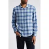 Rails Lennox Check Button Down Shirt In Waterfall Shadow