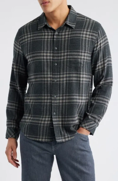 Rails Lennox Plaid Flannel Button-up Shirt In Blue