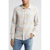 Rails Lennox Relaxed Fit Plaid Button-up Shirt In Teal Canteloupe Melange