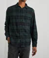 RAILS LENNOX SHIRT IN EMERALD SHADOW