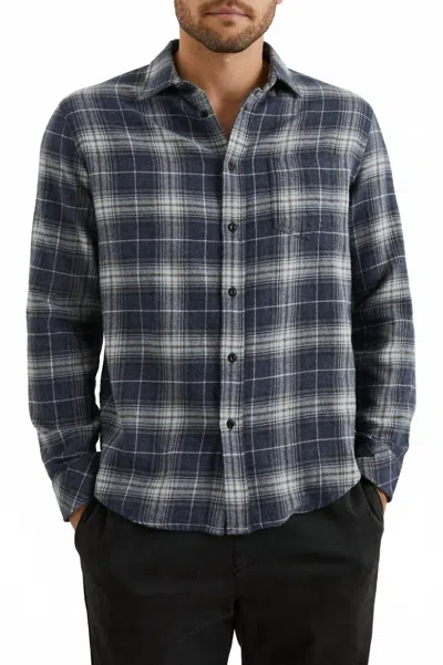 Rails Lennox Shirt In Shadow Ether Melange In Blue