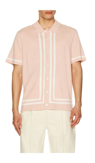 Rails Leo Camp Collared Shirt In Pink