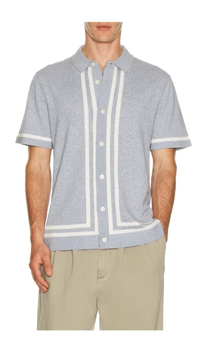 Rails Leo Knitted Shirt In Blue