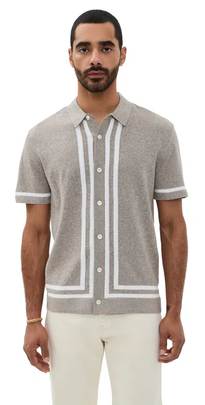 RAILS LEO SHIRT OAT GREY MELANGE