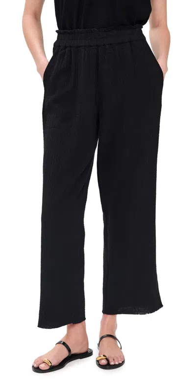 Rails Leon Crop Pants Black Gauze