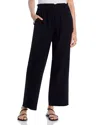 Rails Leon Crinkled Organic Cotton Crop Pants In Blaxk Gauze