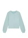 Rails Leonie Button Down Sweatshirt In Blue