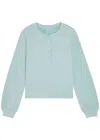 Rails Leonie Button Down Sweatshirt In Blue
