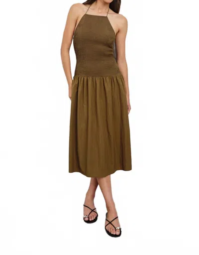 Rails Leslie Midi Dress In Sepia In Green