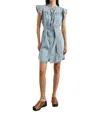 Rails Letta Dress Faded Indigo In Green