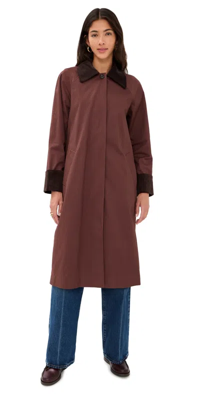 RAILS LEVY BARN COAT RAISIN