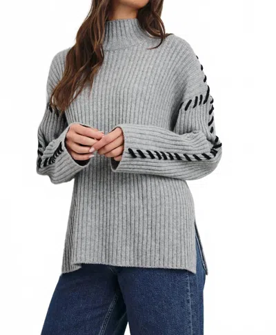 Rails Liam Sweater In Heather Grey In Gray