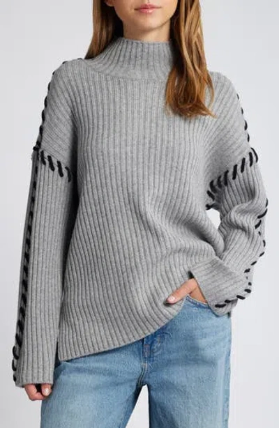 RAILS RAILS LIAM WHIPSTITCH RIB TURTLENECK SWEATER