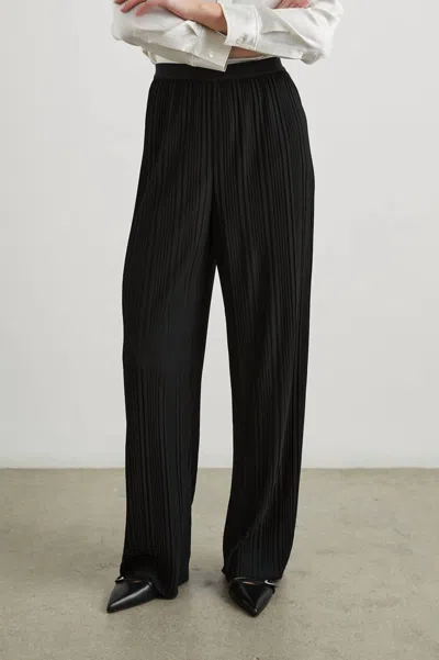 Rails Liana Plisse Pant In Jet In Black